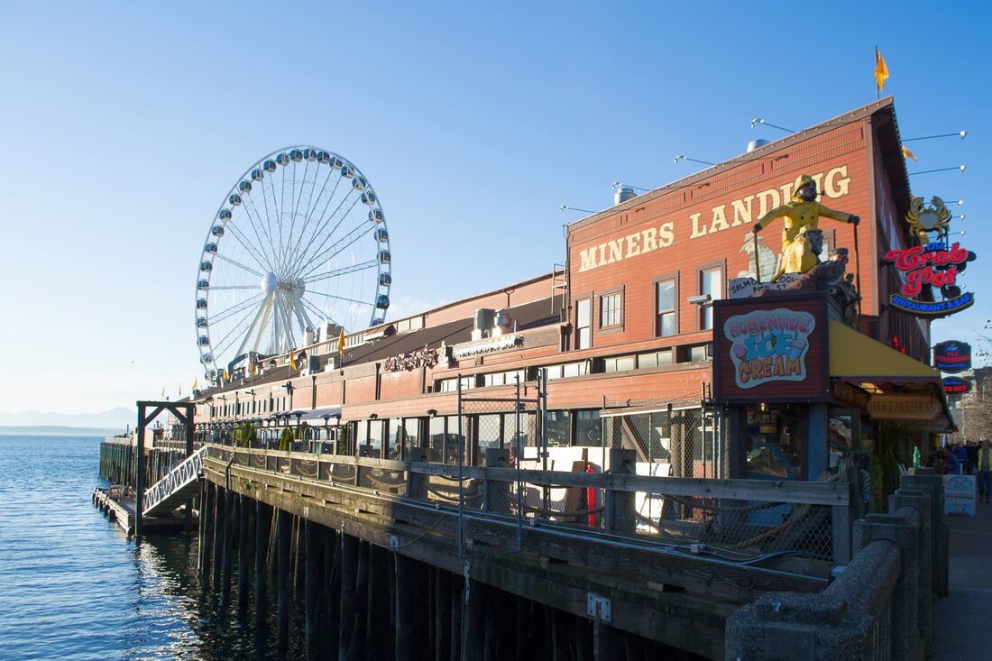 Seattle Great Wheel — колесо обозрения в Сиэтле — American Butler