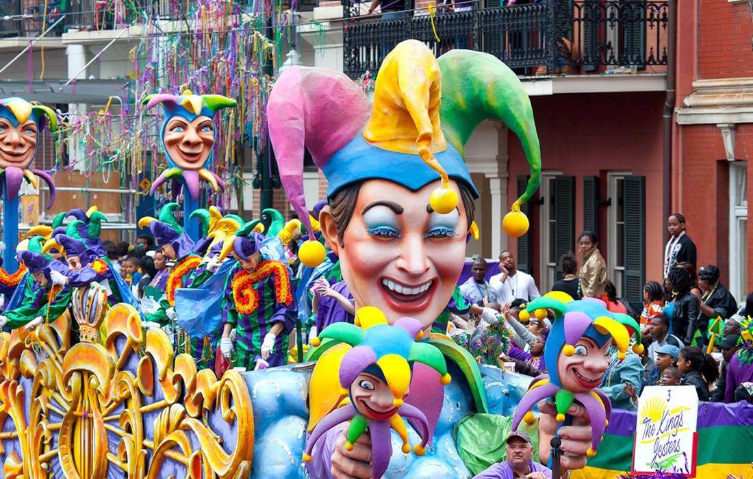 Фото празднования карнавала Mardi Gras New Orleans - American Butler