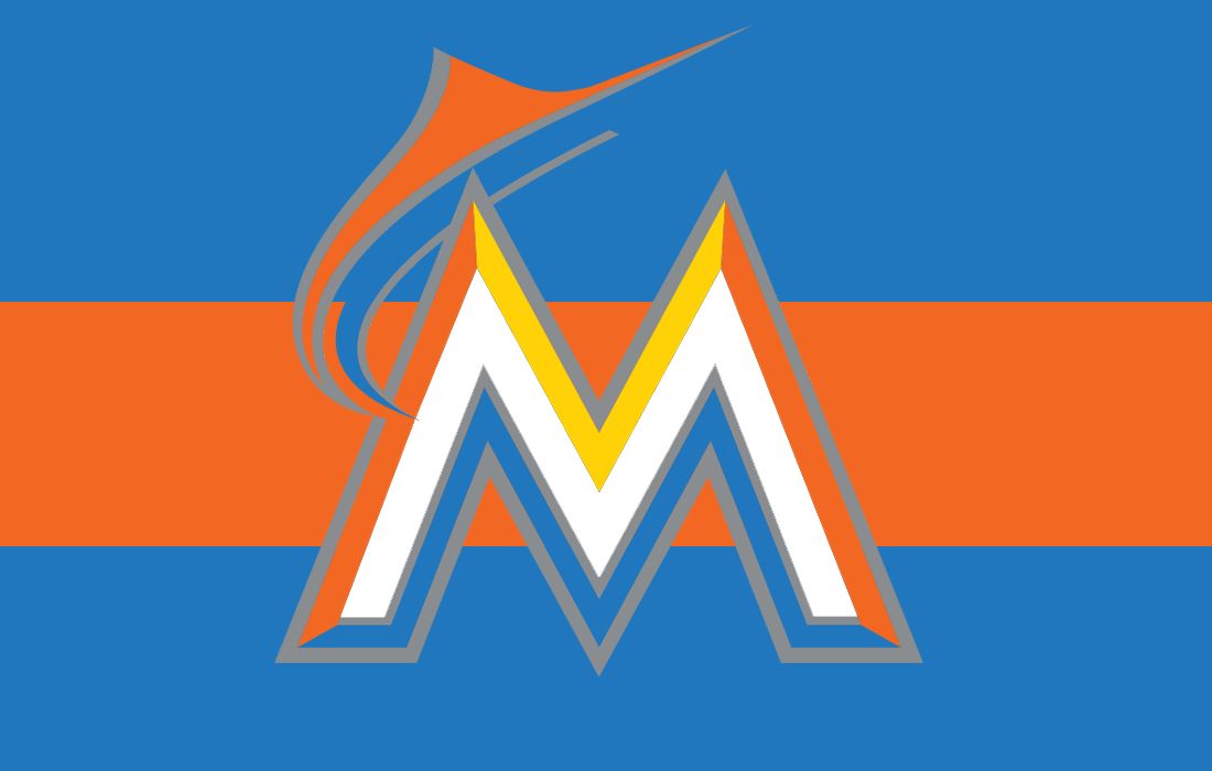 Бейсбольная команда Майами Марлинс - фото логотипа - American Butler