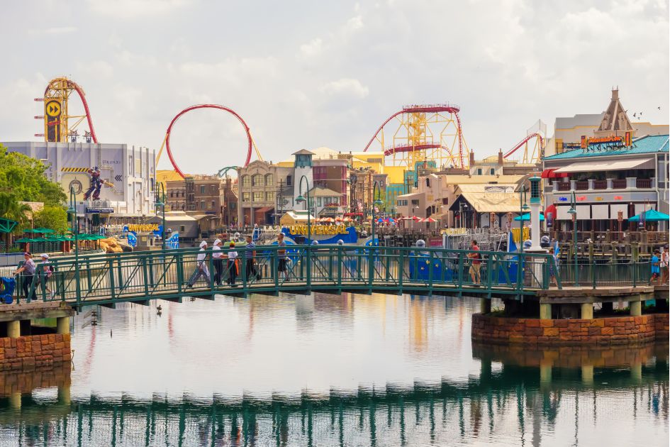 Panorama photo of the amusement park Universal Studios Orlando Florida — American Butler