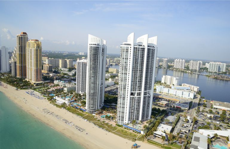 Helicopter Tour A — North Miami Beaches — Sunny Isles View Photo