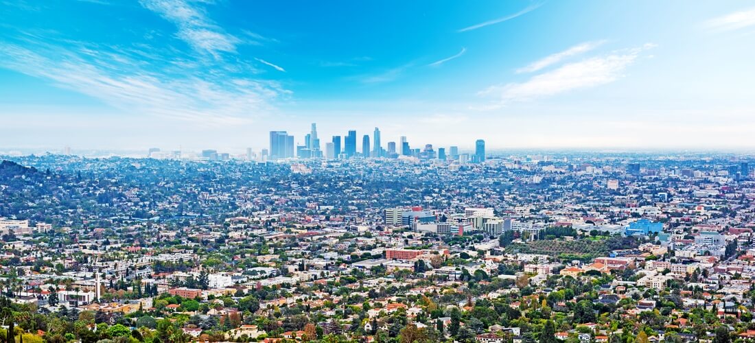 Фото горизонта города Лос Анджелес