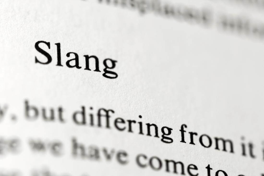 Американский сленг — фото надписи Slang в словаре — American Butler