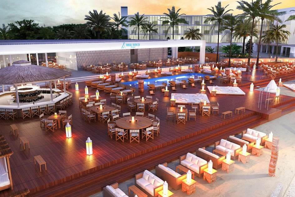 Ресторан на берегу океана в Майами-Бич - Nikki Beach - American Butler