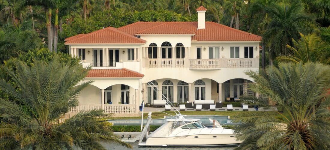 Miami home buying on a canal — South Florida canal villa photos — American Butler