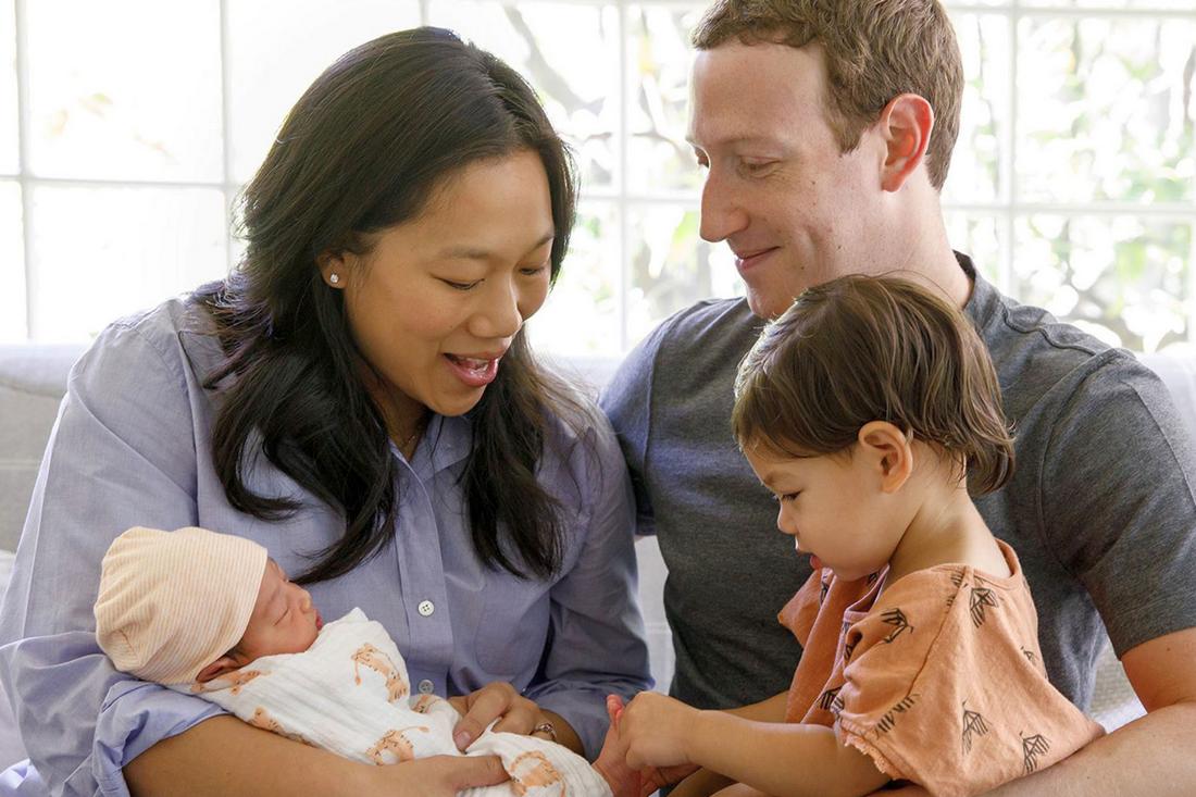 Фото Марка Цукерберга с супругой и детьми — основатель соц сети Фейсбук — American Butler