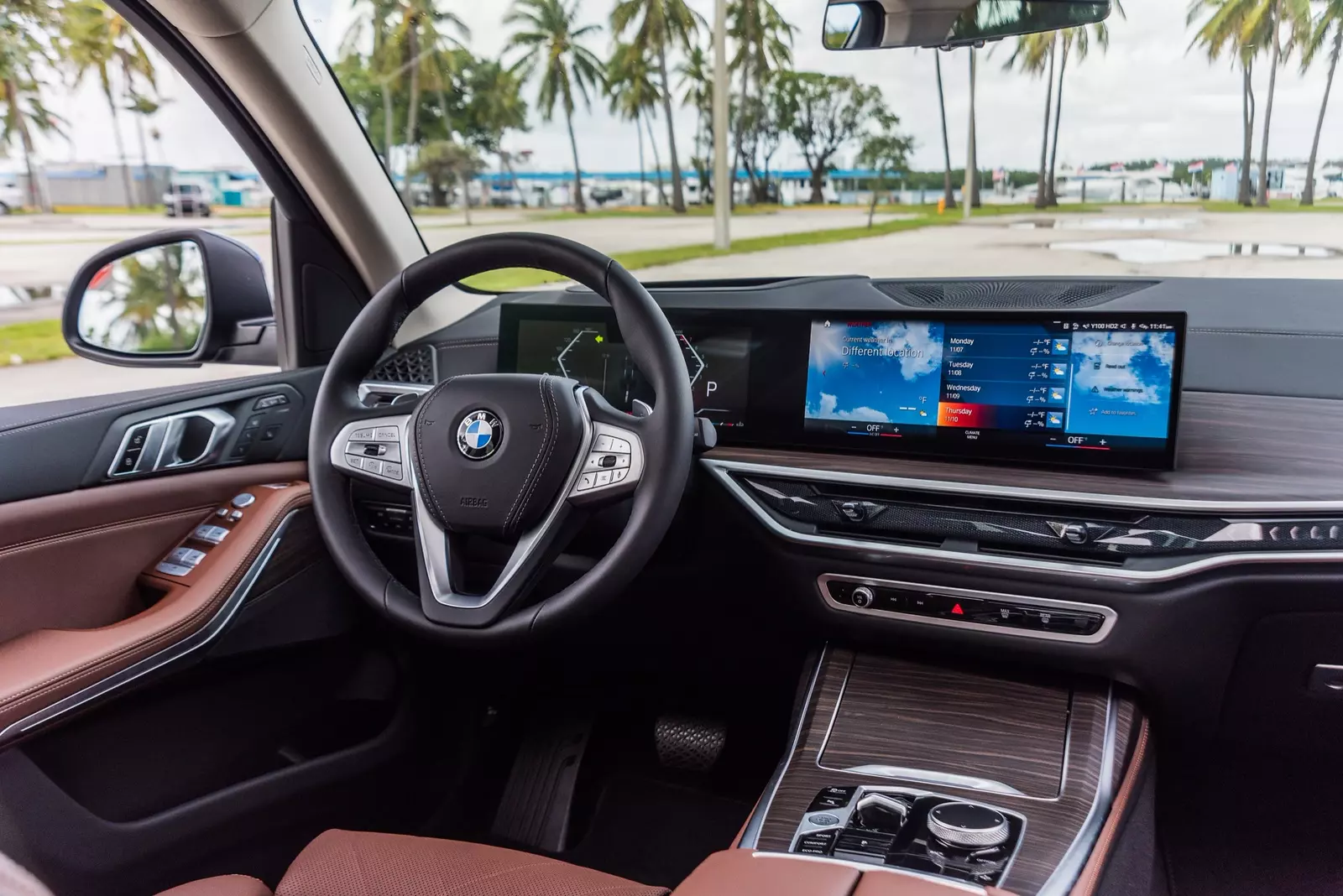 Cozy interior of the BMW X7