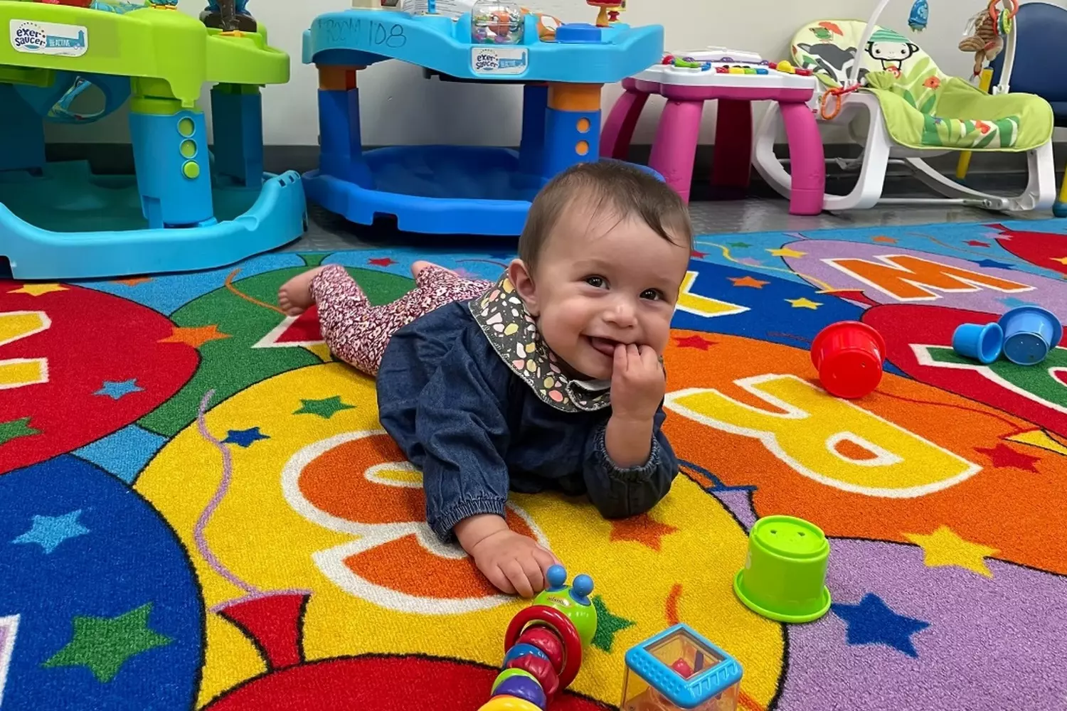 Infant and Toddler Classroom at Tauber Academy in Aventura A cozy and safe learning environment for the youngest learners at Tauber Academy preschool in Aventura, Miami