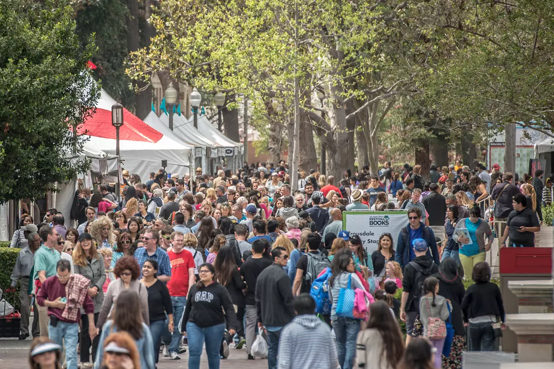 Los Angeles Times Festival of Books — photo sign from book exhibition