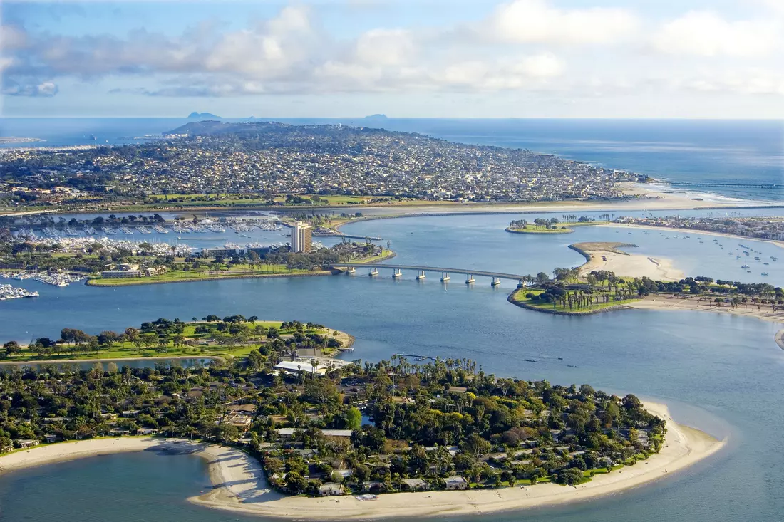 Mission Bay Park — фото вида на парк в Сан-Диего — American Butler