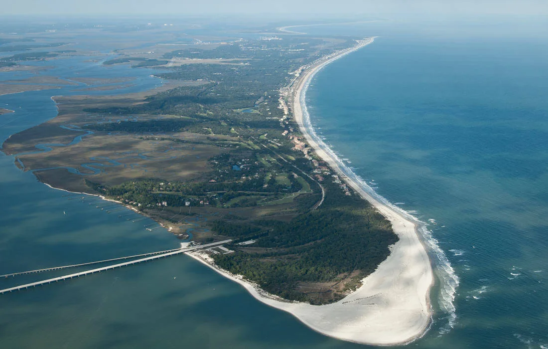 Photo of Amelia Island from above — American Butler