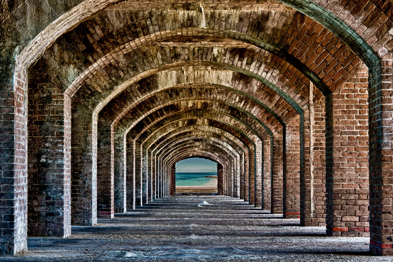 Photos of corridors in Fort Jefferson, Florida — Dry Tortugas National Park — American Butler