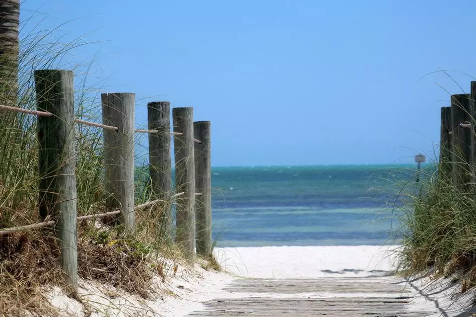 Фотография выхода на пляж Smathers Beach, Key West