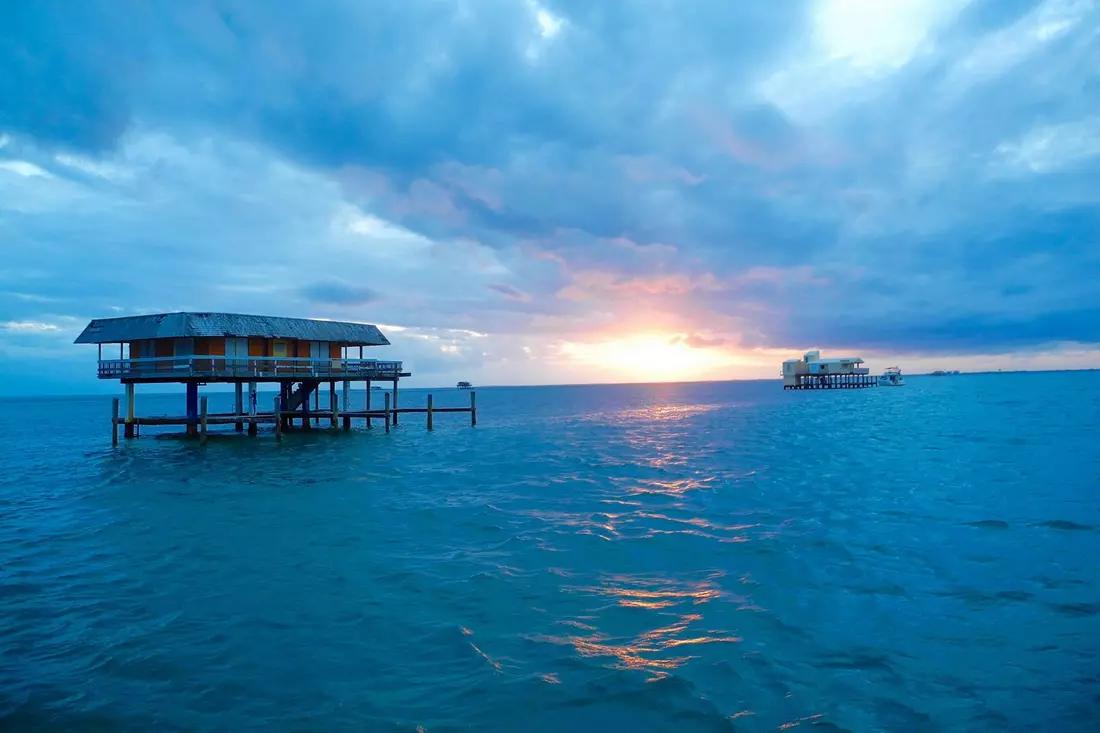 Aerial view of Stiltsville