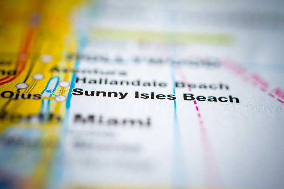 Photo maps showing the name of the city Sunny Isles Beach — American Butler