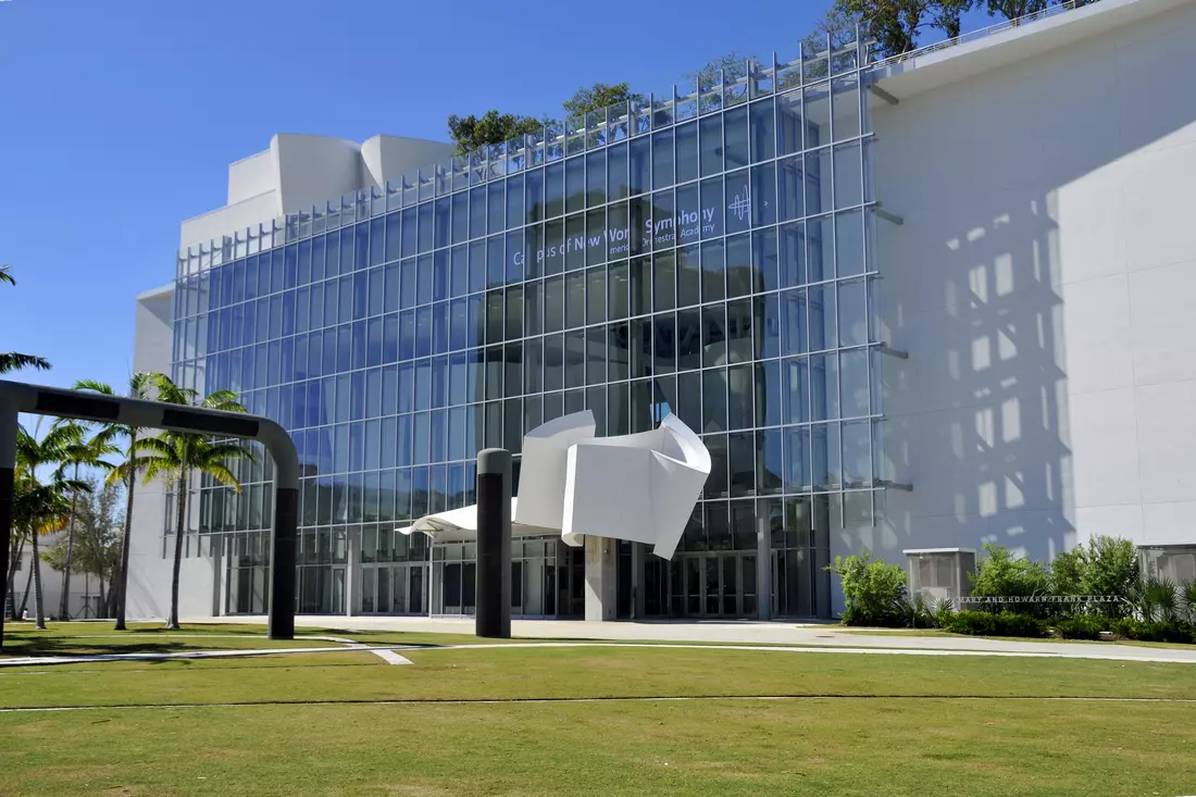 New World Center — photo outside Miami Beach theater — American Butler