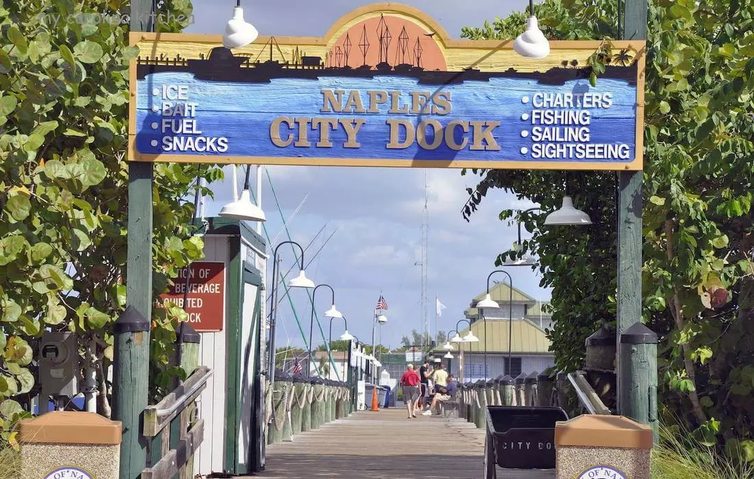 Photo of a dock in the Crayton Cove area in Naples, Florida