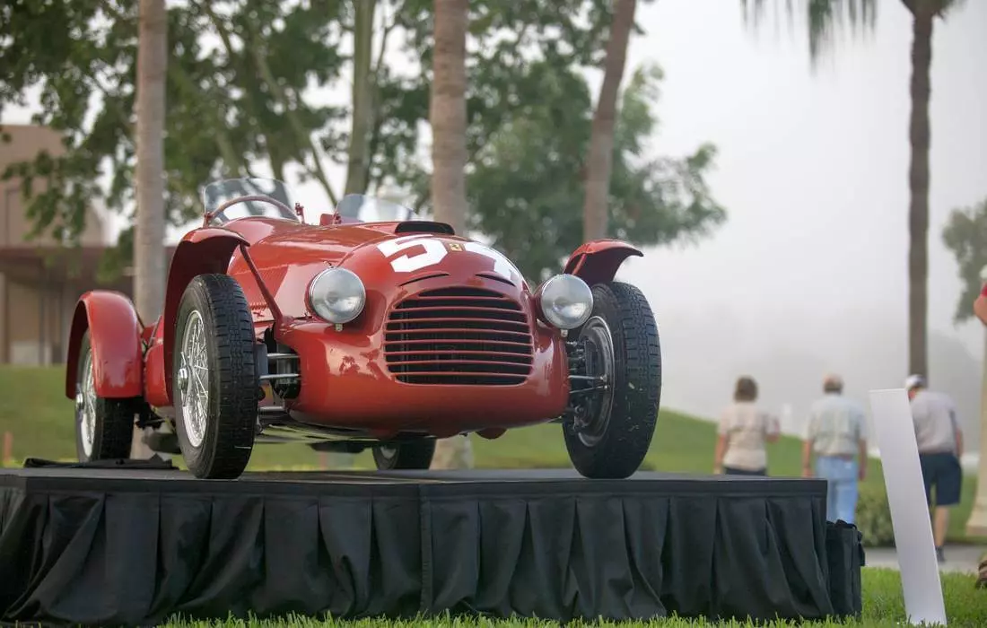 Photo of an antique car on display at the Revs Institute — Automotive Museum in Naples