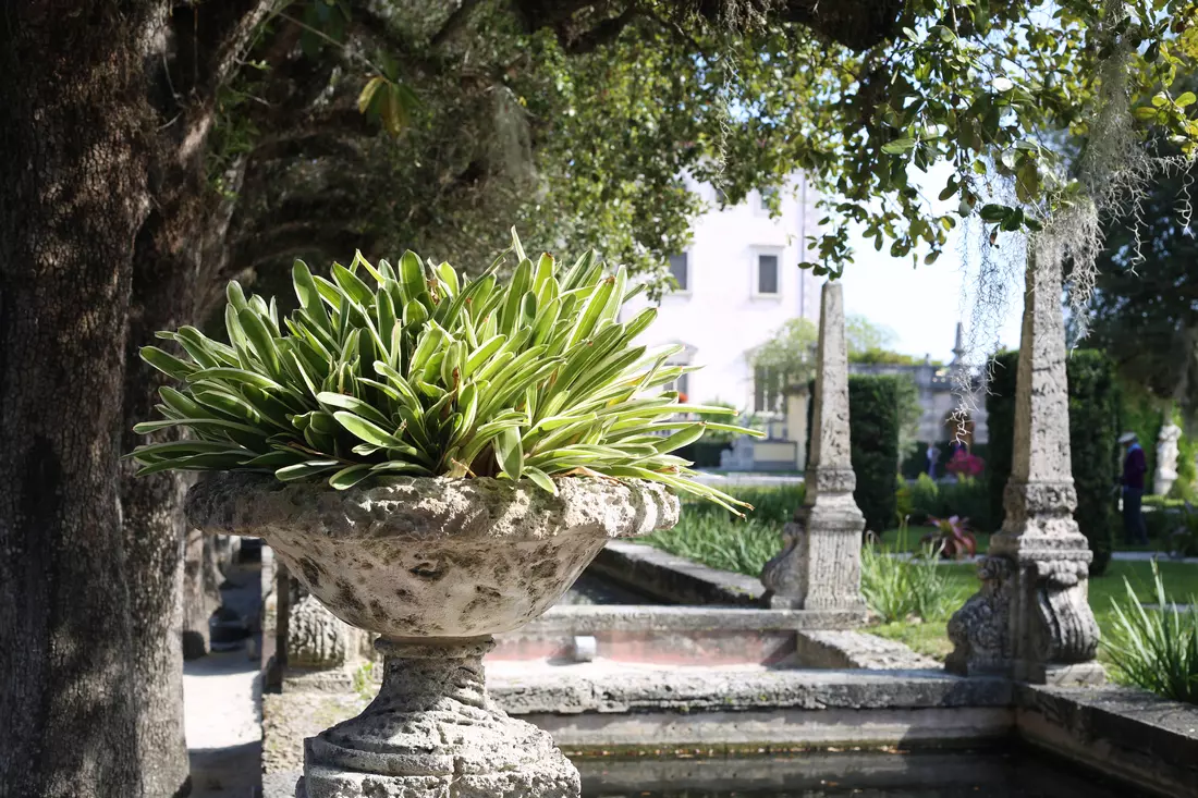 Decorative elements of the garden of Villa Vizcaya