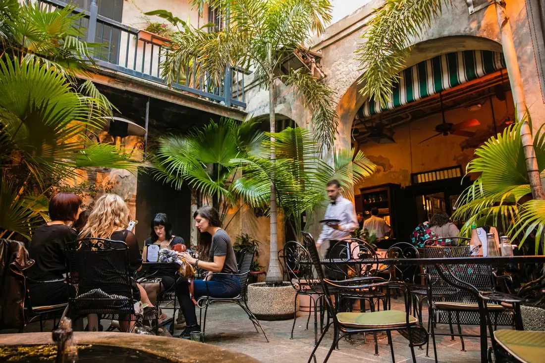 Photo of the restaurant inside the Nicolas Giraud House, New Orleans