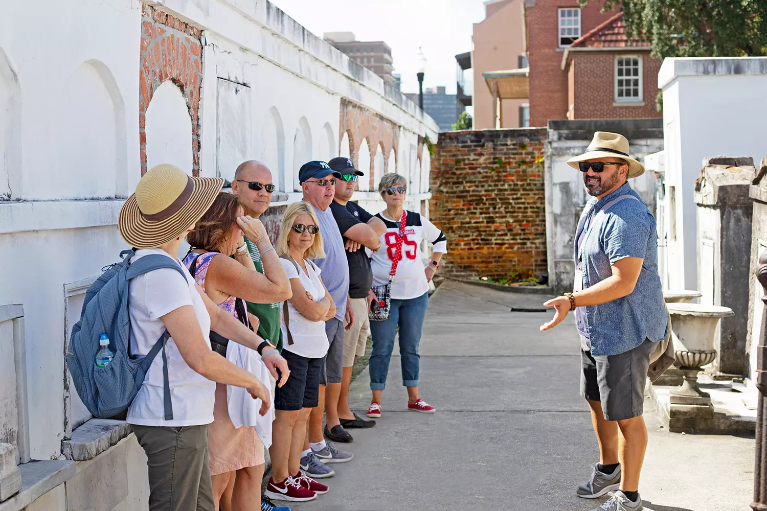 New Orleans Walking Tour — Photo of a group of tourists on a walk — American Butler