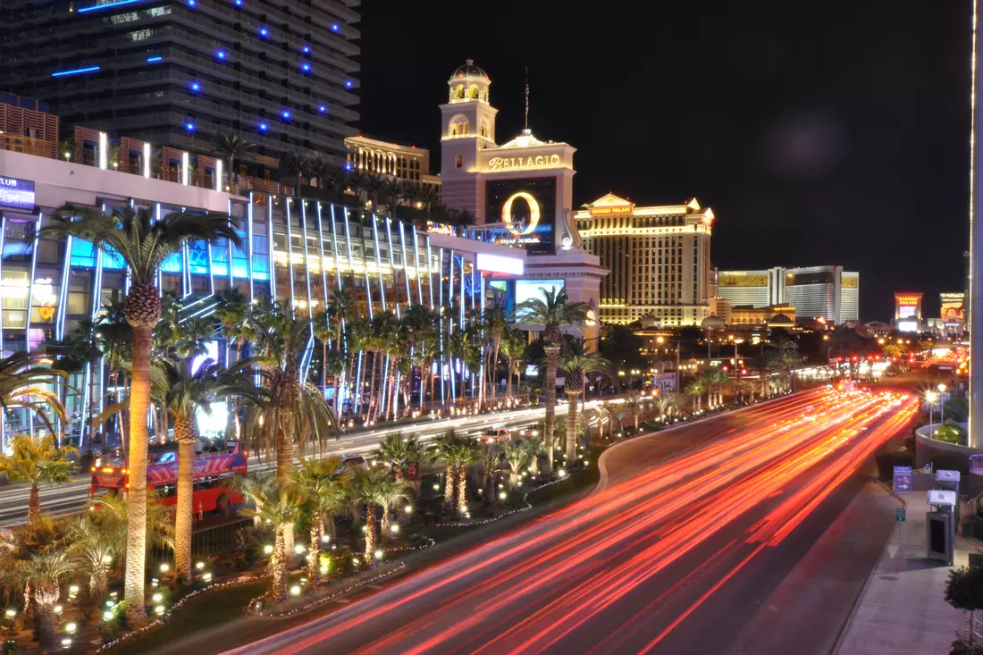 Las Vegas Strip — фото на город Лас-Вегас сверху