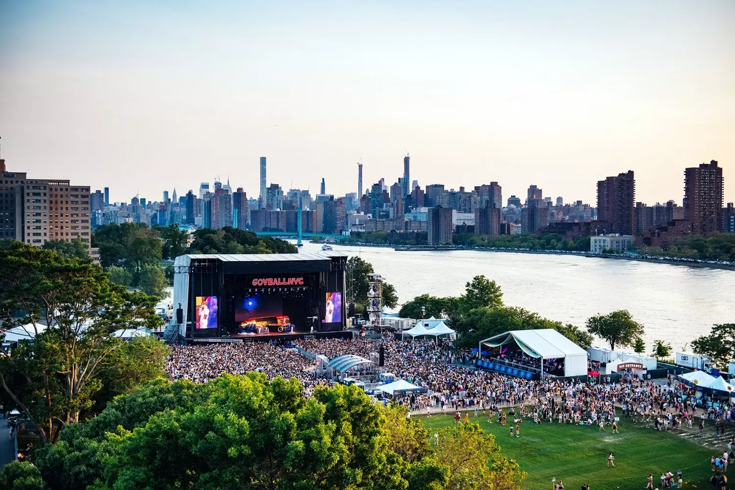 Main stage of the Governors Ball Music Festival in New York City