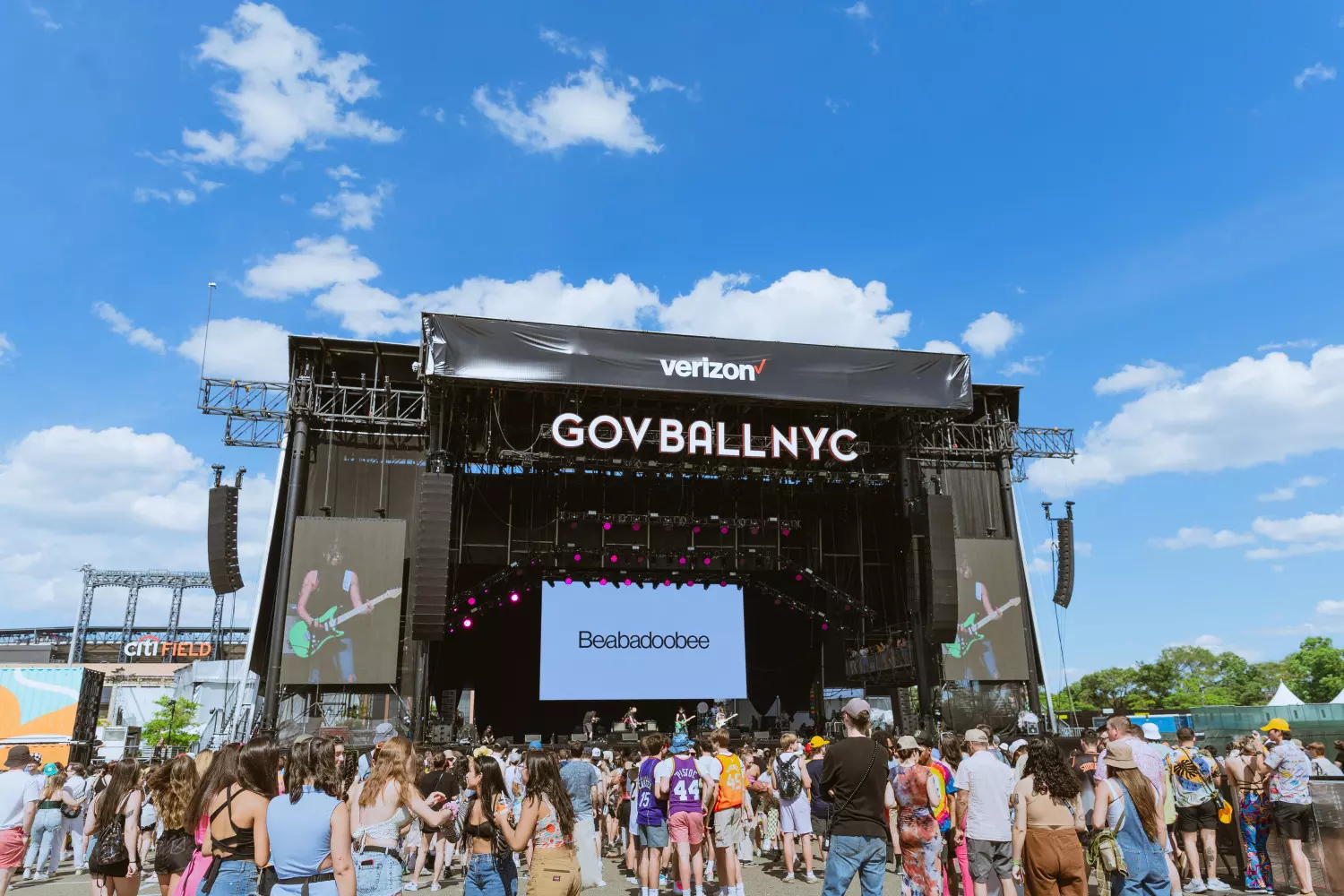 Governors Ball Festival attendees in New York City during a concert