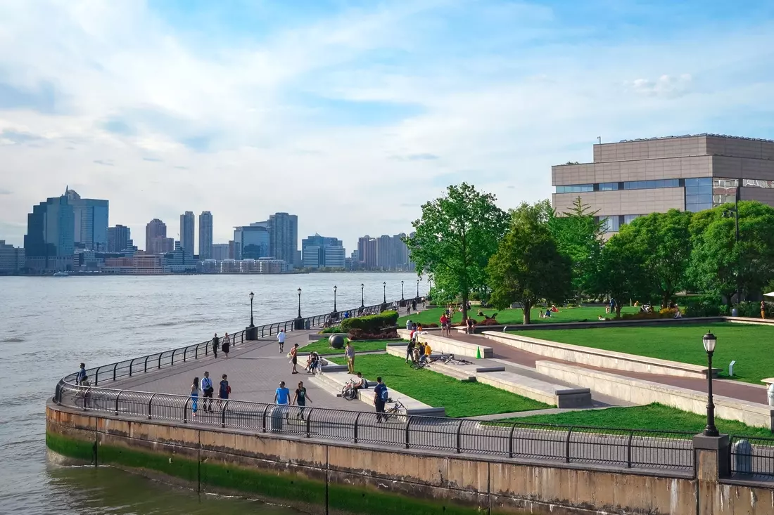 Battery Park in New York — photo of view from above