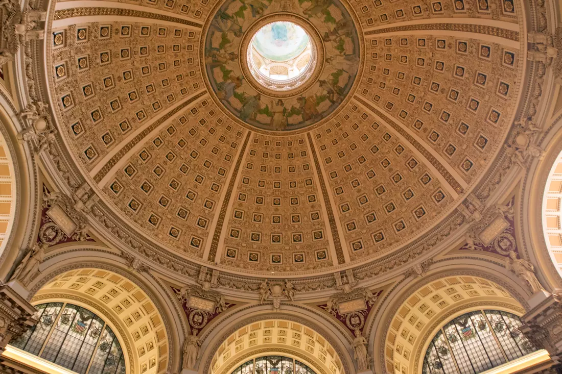 Dome of the Library of Congress in Washington, D.C.