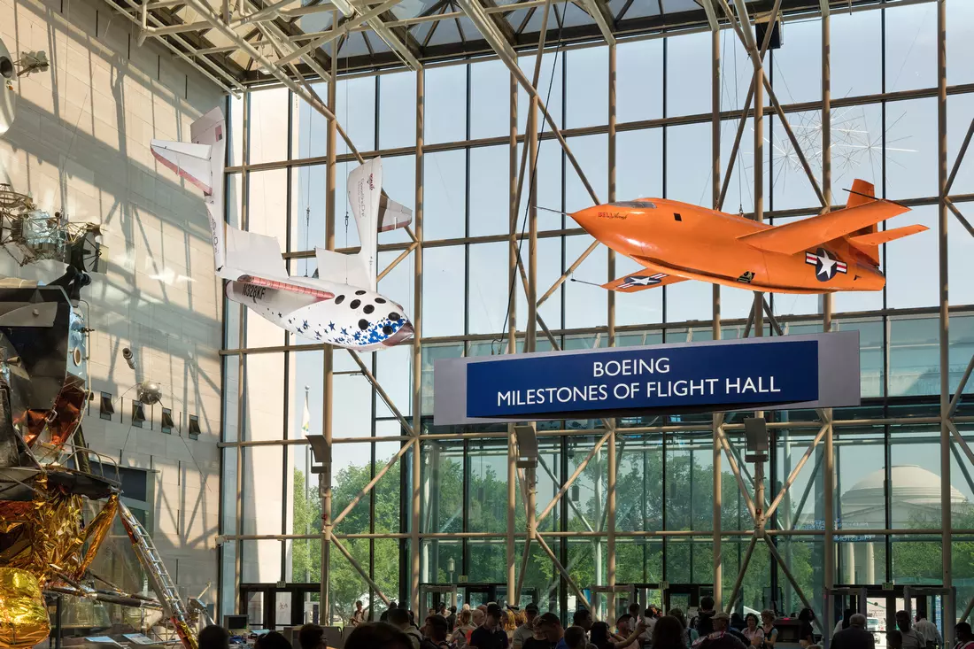 Airplanes in the Milestones of Flight Hall at the National Air and Space Museum