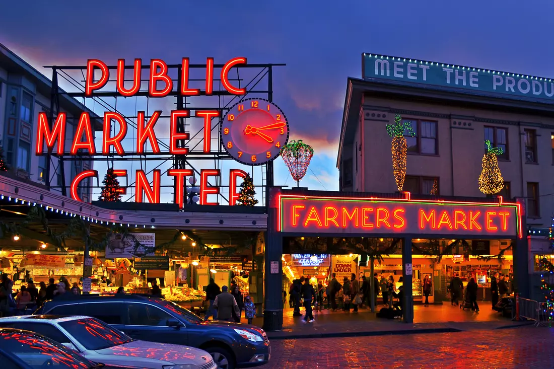 Seattle Pike Place Market — достопримечательности Сиэтла — American Butler