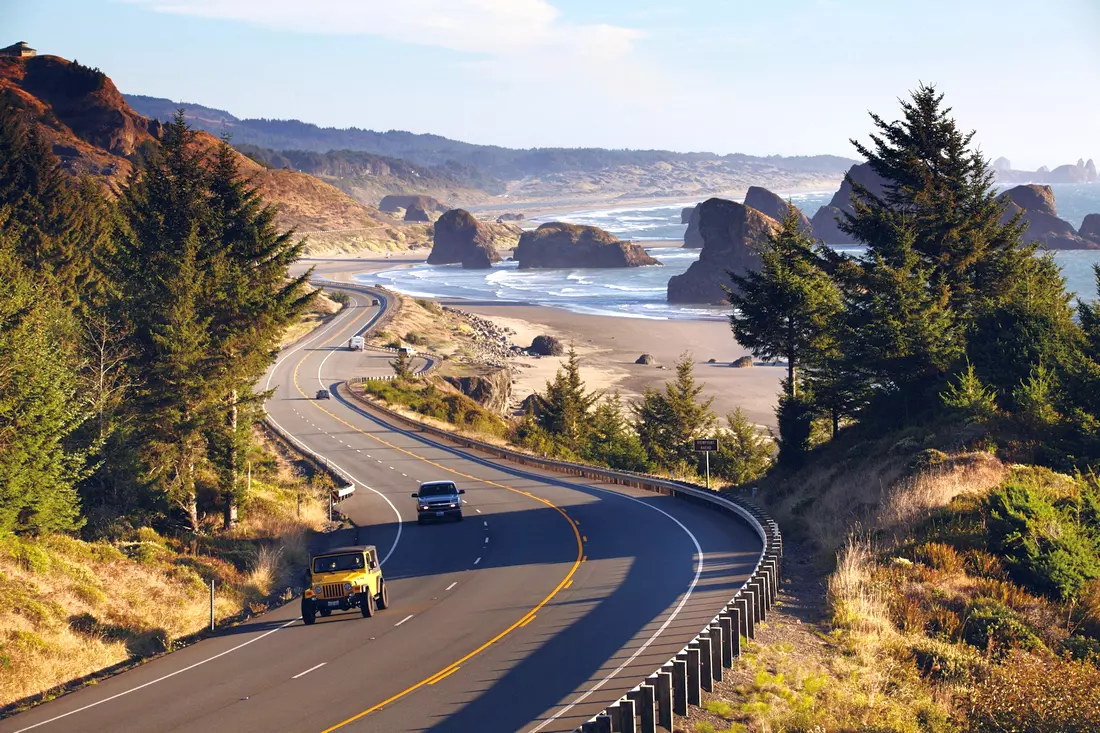 Photo of a road in California