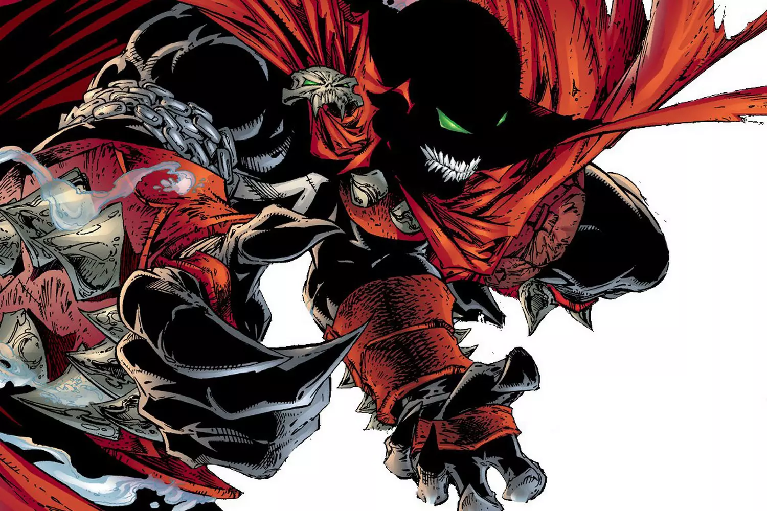 Venom: Marvel's Lethal Protector Close-up of Venom, the alien symbiote from Spider-Man comics, possessing a host body