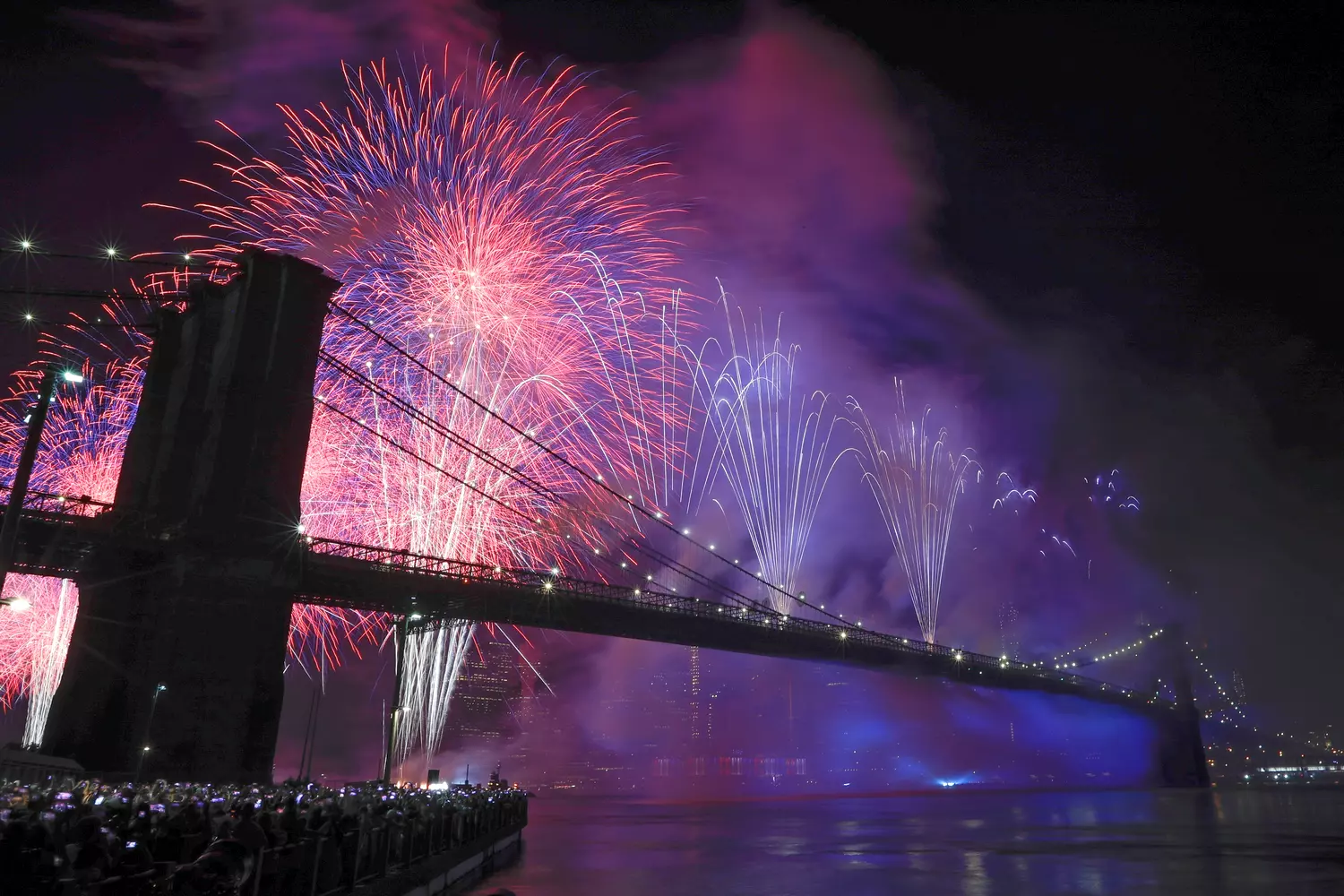 Photo of fireworks in honor of one of the American holidays — American Butler