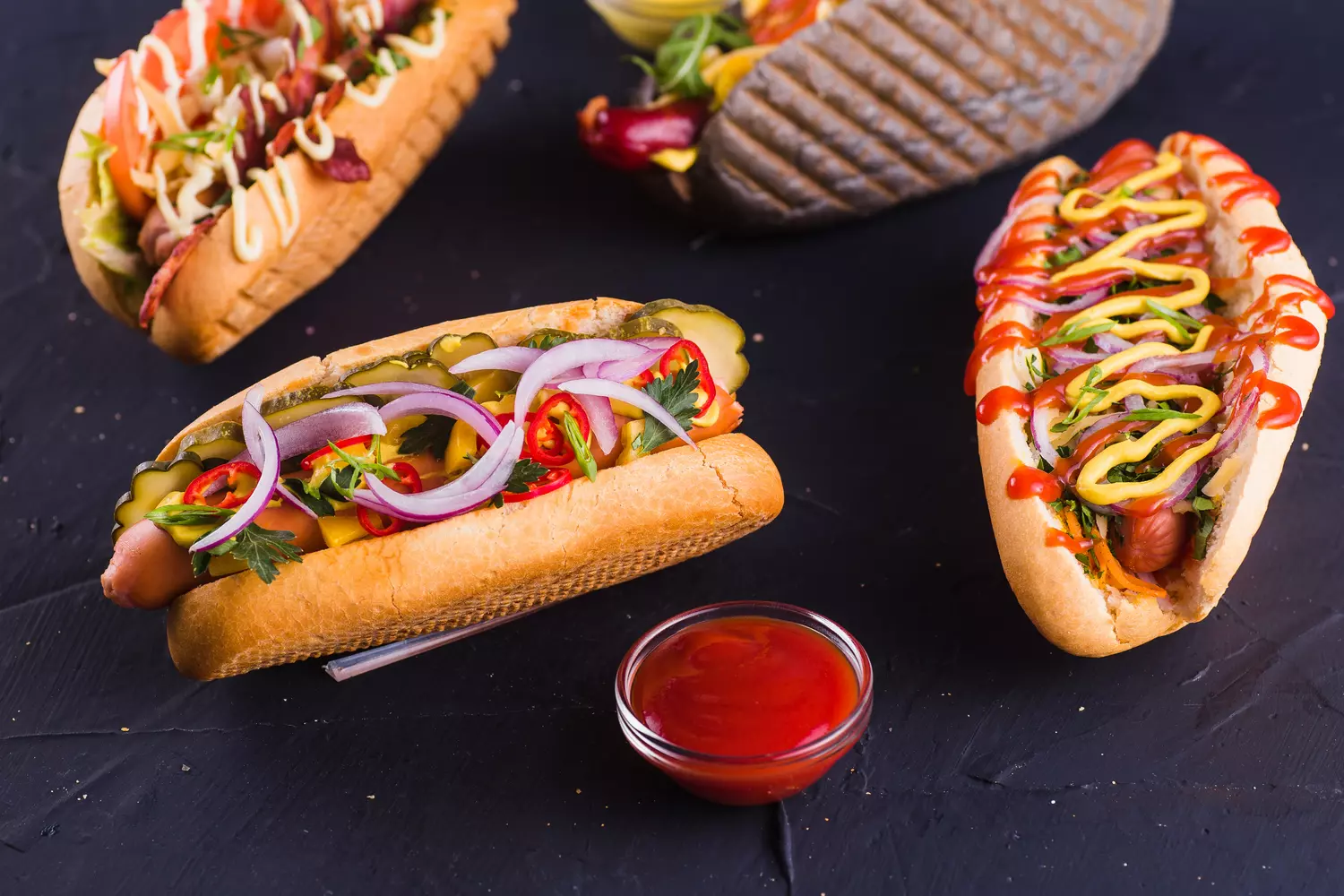 Photo of hot dogs in one of the American fast food chains — American Butler