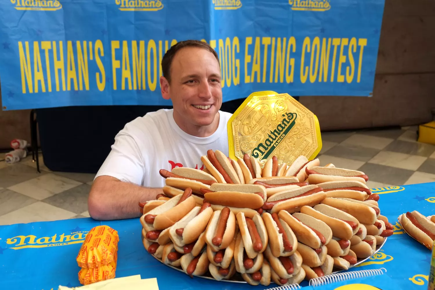 U.S. Hot Dog Eating Winner photo — American Hot Dog Day July 18 — American Butler