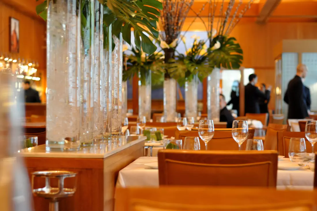 Photo of the dining area at Le Bernardin restaurant in New York