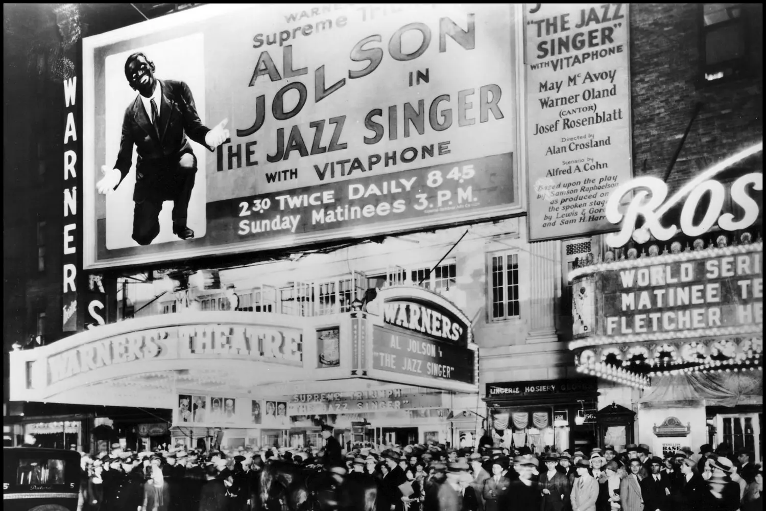 Photo posters of the first sound film — Jazz Singer — History of American Cinema — American Butler