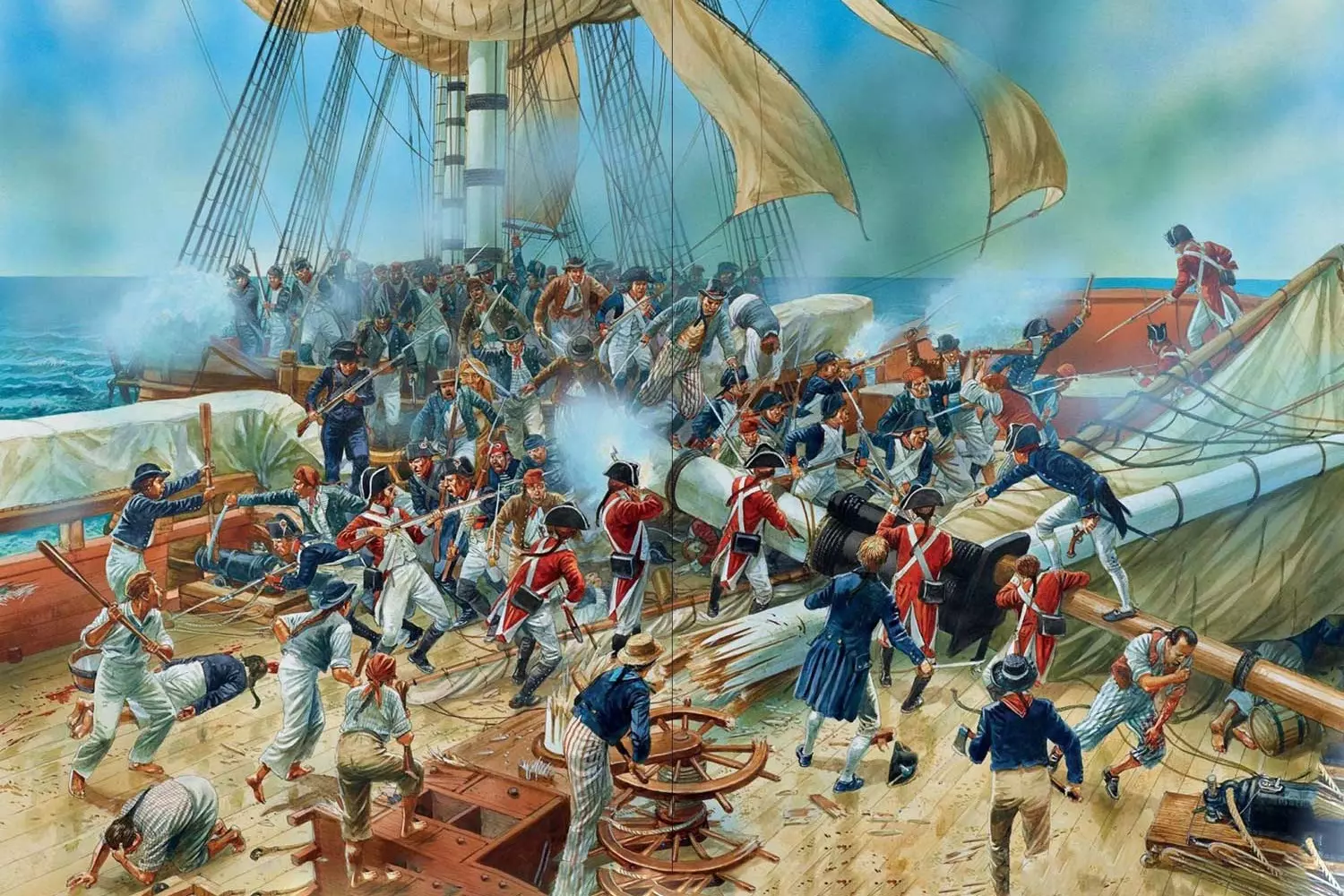 The Seven Years' War — image of a naval battle The Seven Years' War — image of a naval battle