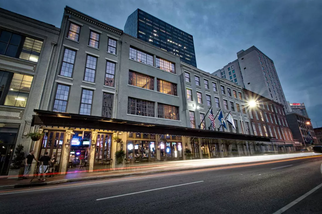 The Old No. 77 Hotel & Chandlery — photo of the facade of a renovated hotel in New Orleans