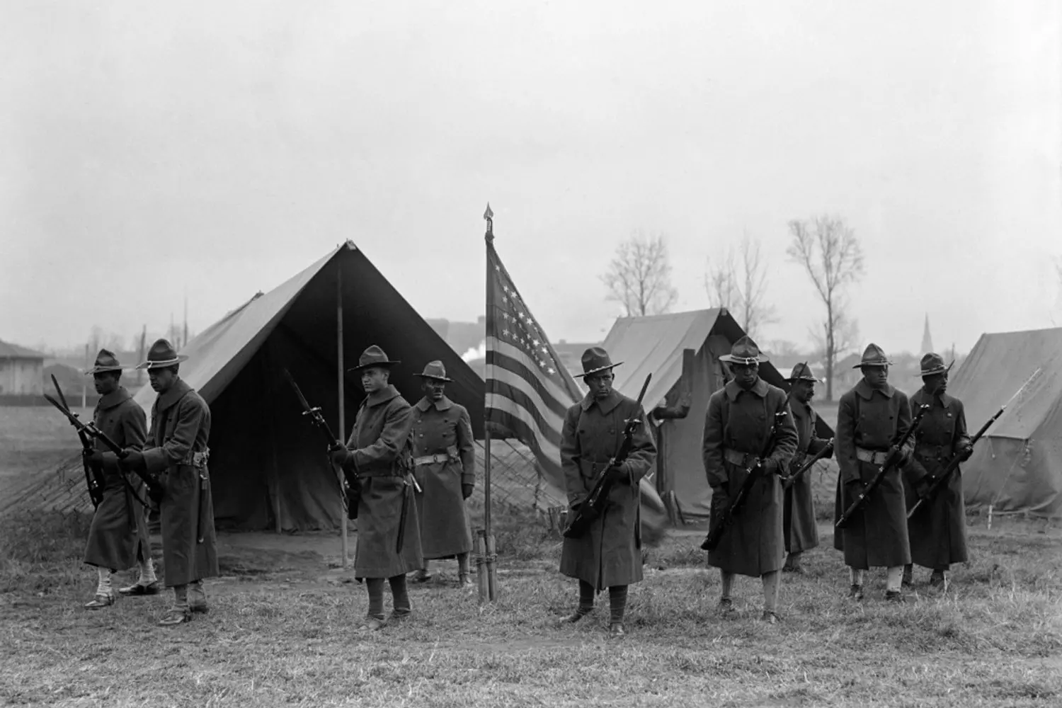 Everyday Life of a 20th-Century U.S. Soldier: Beyond the Battlefield Vintage Photo of 20th-Century U.S. Military Personnel in Uniform