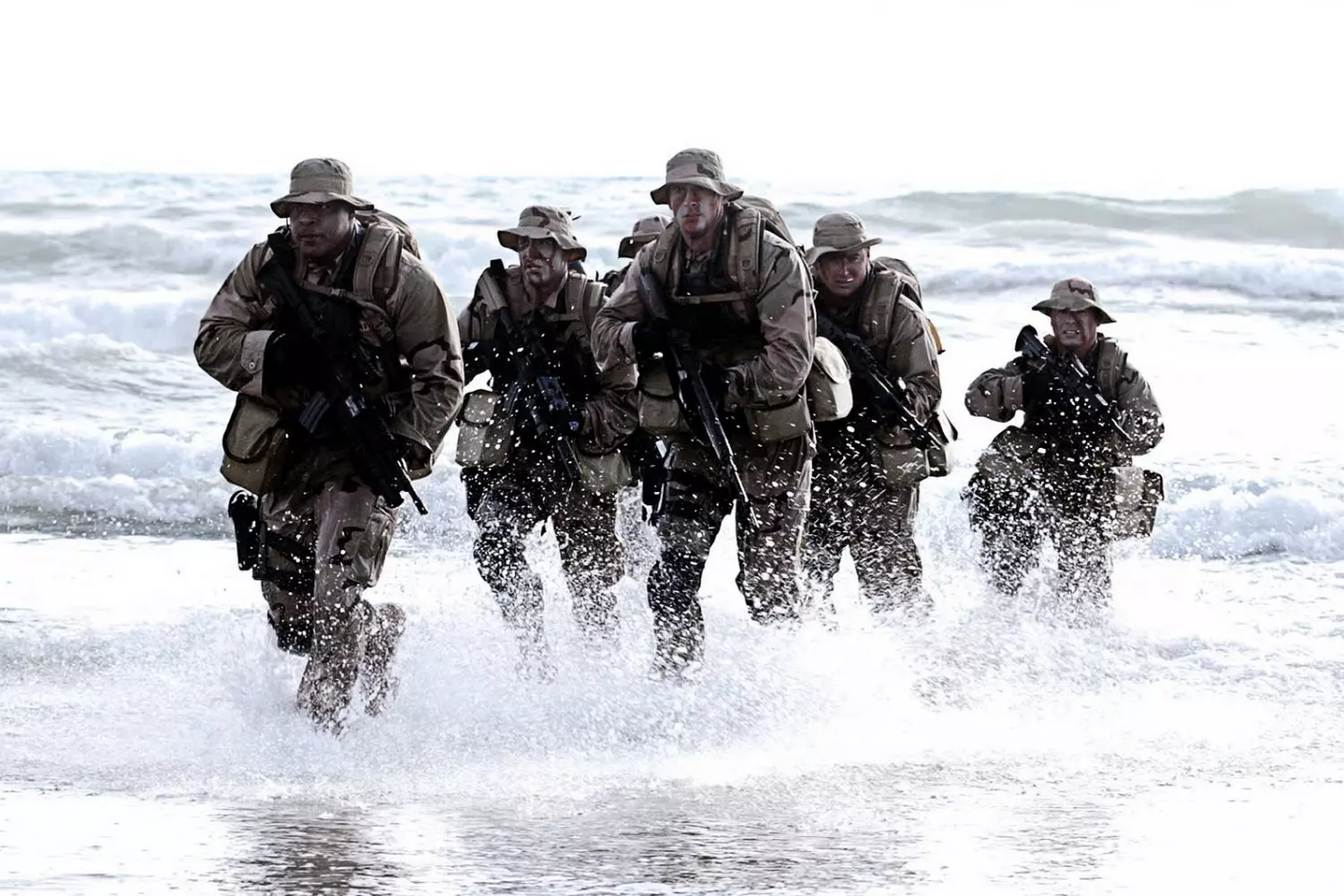 Beyond the Limits: Water Training Techniques of U.S. Navy Special Forces U.S. Navy SEALs in Action: Running Through Water During a Training Exercise