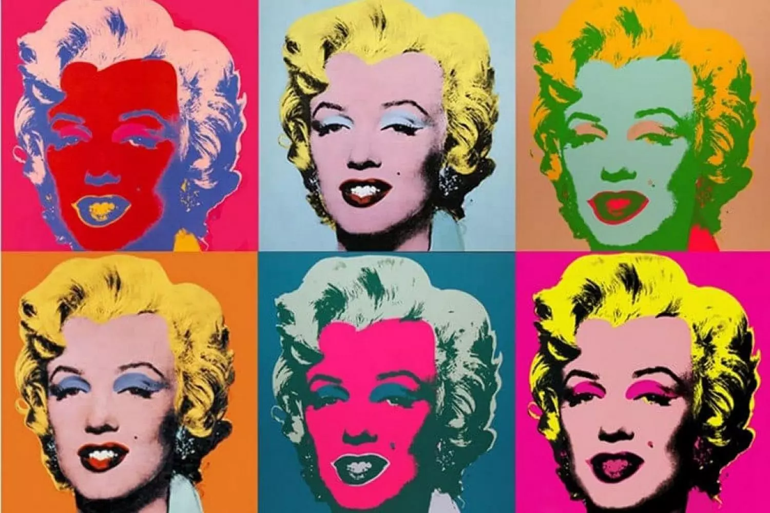 Andy Warhol's Marilyn Monroe: The Iconic Pop Art Portrait That Changed Art Forever Andy Warhol's famous Marilyn Monroe diptych painting featuring multiple silkscreened portraits of the Hollywood icon in vibrant colors, representing his groundbreaking pop art style from the 1960s