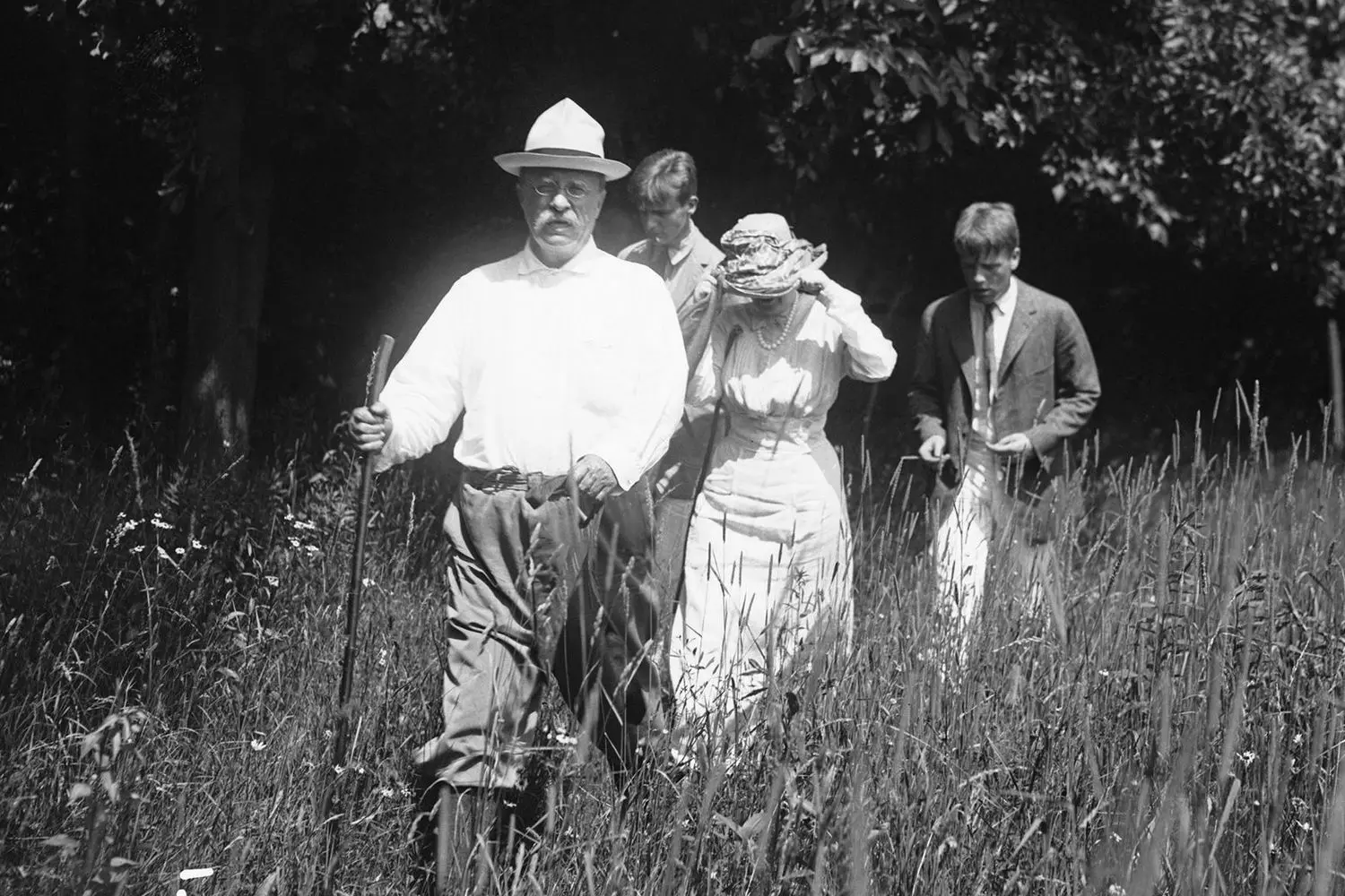 Theodore Roosevelt's Family: Rare Photos with Wife and Children President Theodore Roosevelt with his wife Edith and children in a family setting
