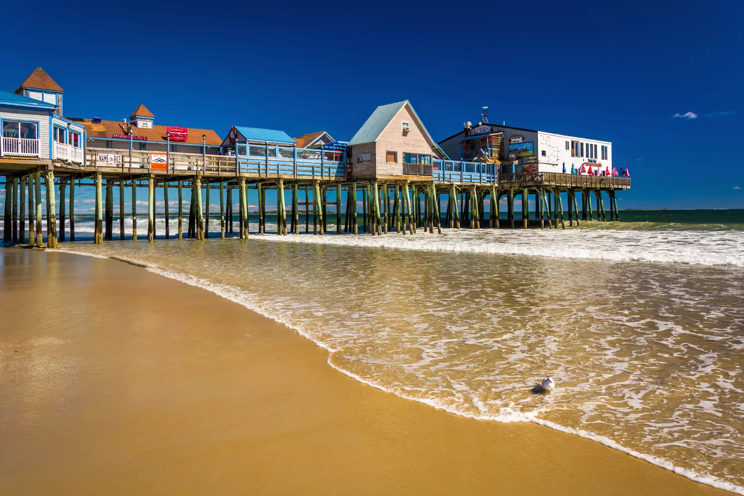 Boardwalks in the USA — photo of Old Orchard Beach Pier, Maine — American Butler