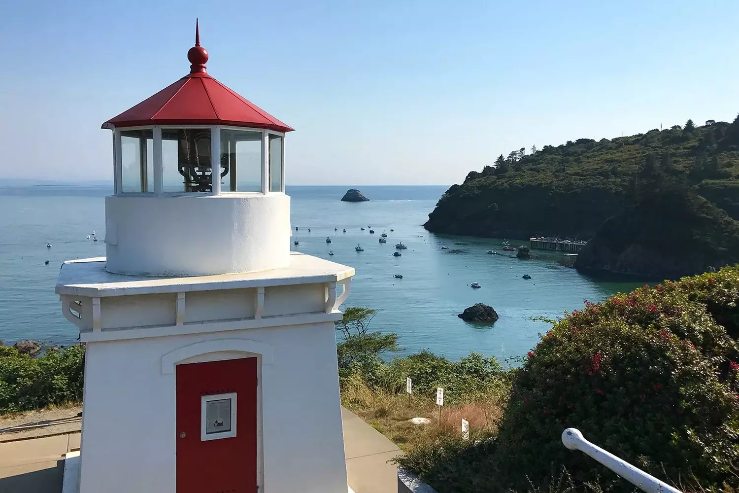Historic Trinidad Head Lighthouse, first lit on December 1, 1871 and still active today, Trinidad, California