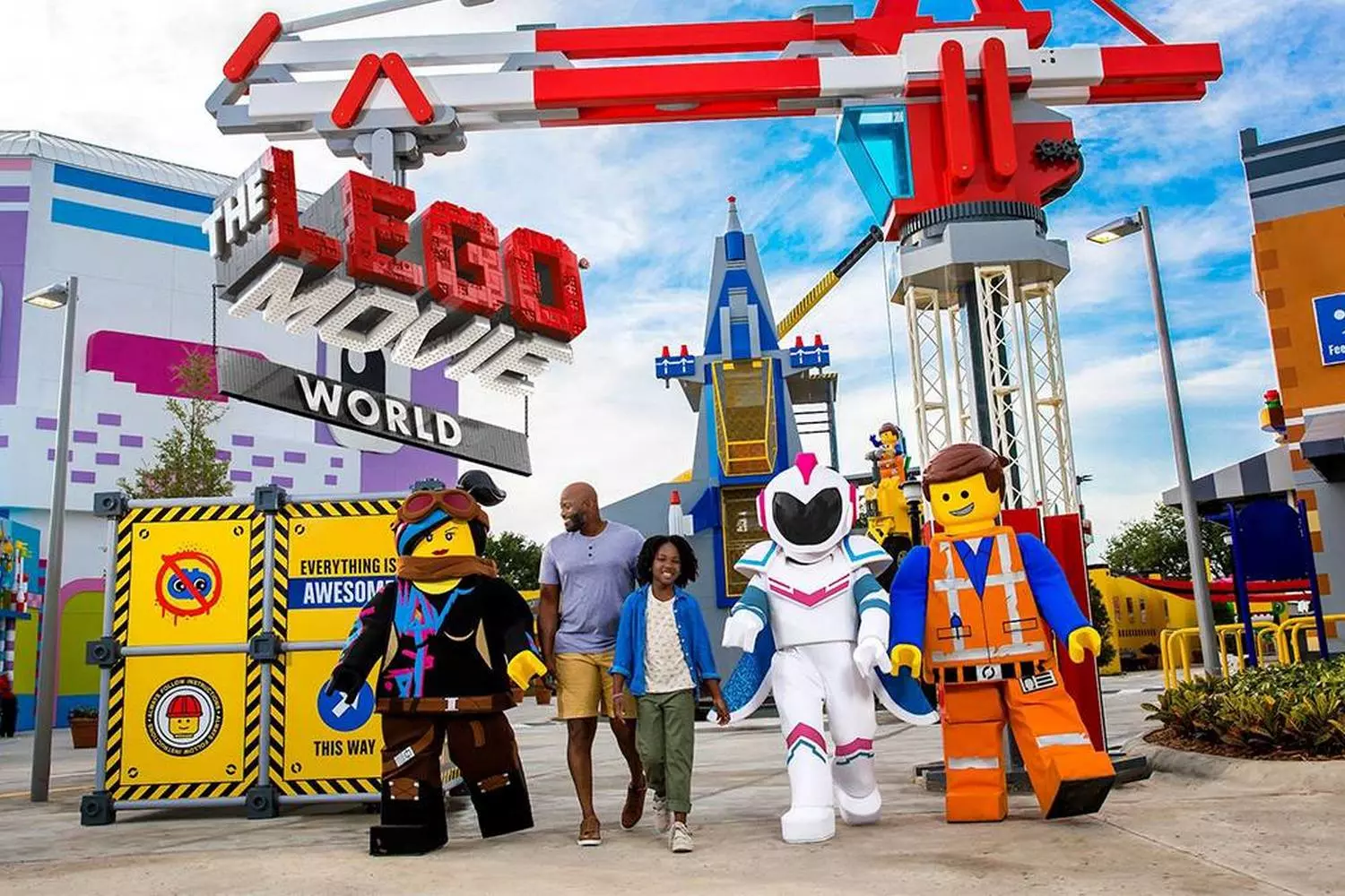 Brick-Tastic Adventures: LEGOLAND Florida Resort in Orlando Colorful LEGO sculptures and playful attractions at LEGOLAND Florida, with families enjoying Miniland USA's iconic landmarks made entirely of LEGO bricks under sunny skies