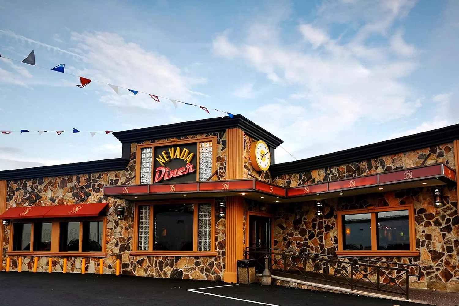 Local Nevada restaurant showcasing regional charm Exterior view of a restaurant in Nevada