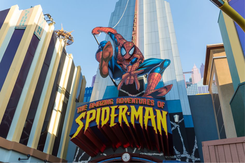 Islands of Adventure theme park in Florida — photo of the popular attraction Spider-Man